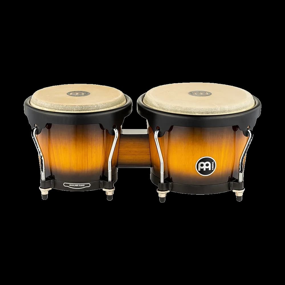 SET DE BONGÓS MEINL HEADLINER HB100VSB 6 3/4" + 8" VINTAGE SUNBURST.