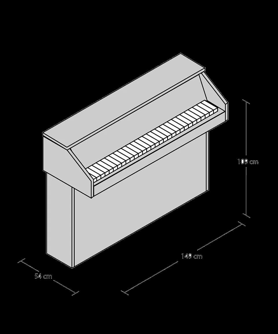 JU109PWH PIANO VERTICAL YAMAHA — foto 2