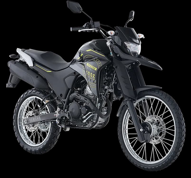XTZ250 — Negro calcas amarillas