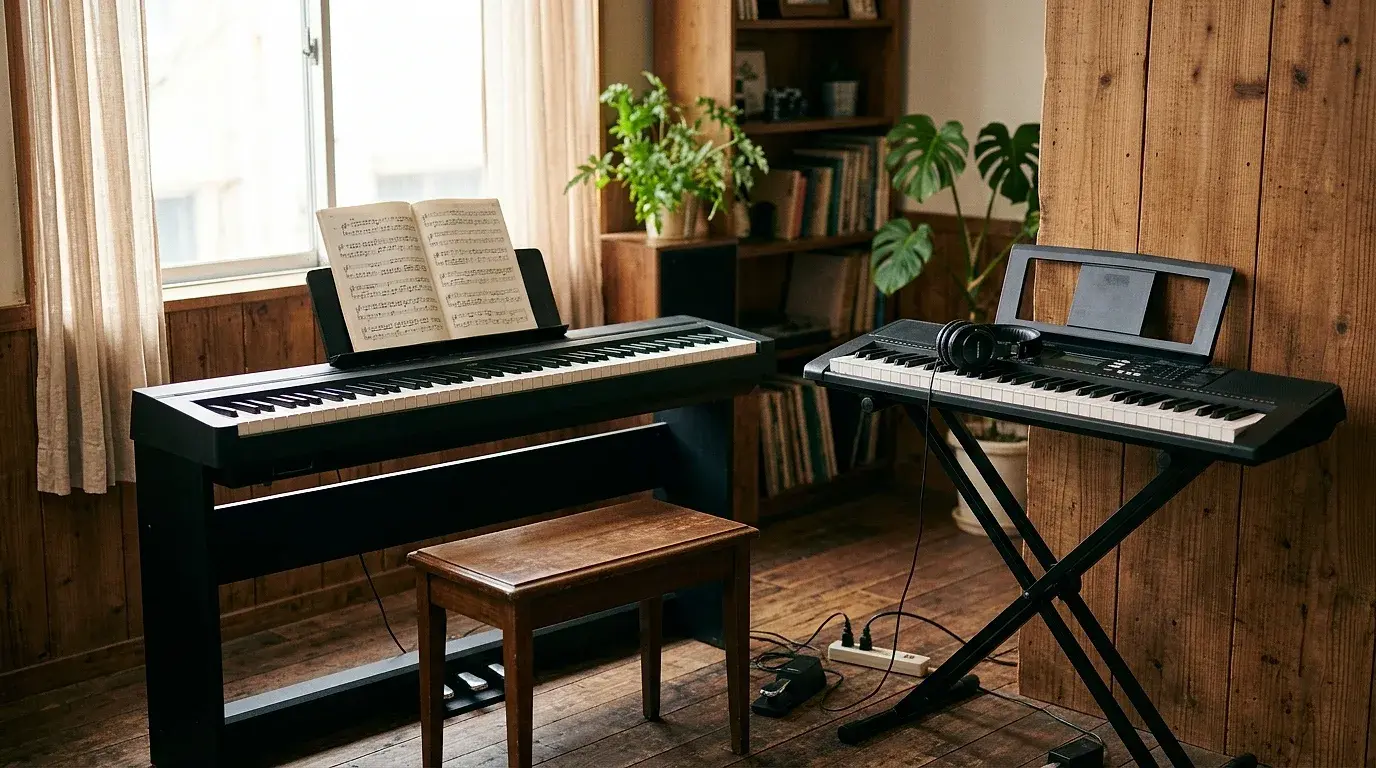 Teclado o piano digital: cuál elegir para estudiar o tocar en casa