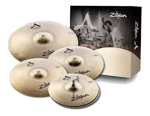A20579 JUEGO PLATILLOS ZILDJIAN A CUSTOM 14″, 16″, 18″ Y 20″