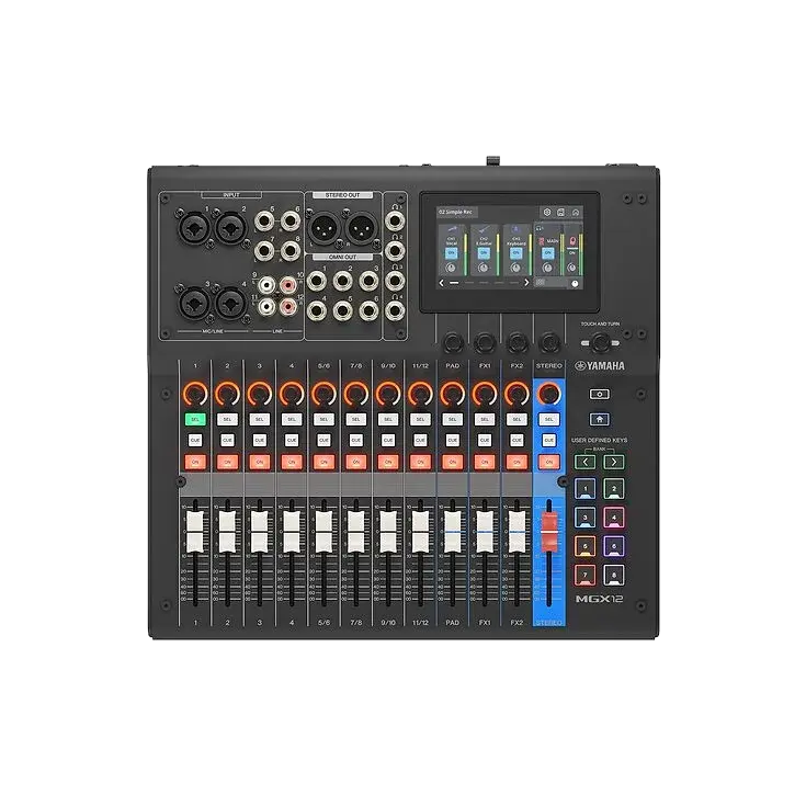 MGX12 MEZCLADORA DIGITAL 12 CH NEGRO — foto 2